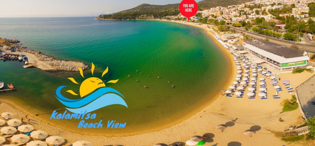 Kalamitsa Beach View Kavála Kültér fotó